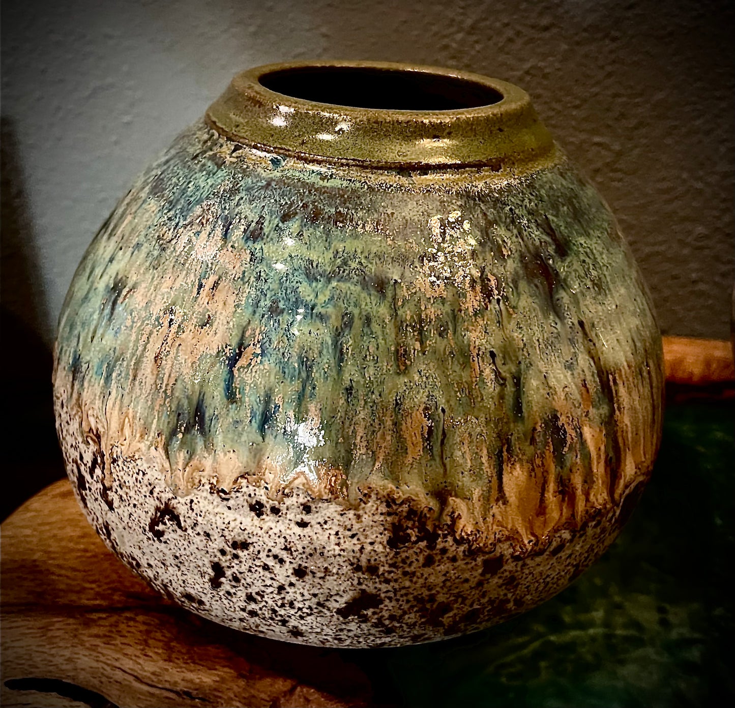Handmade Globe-Shaped Ceramic Vase